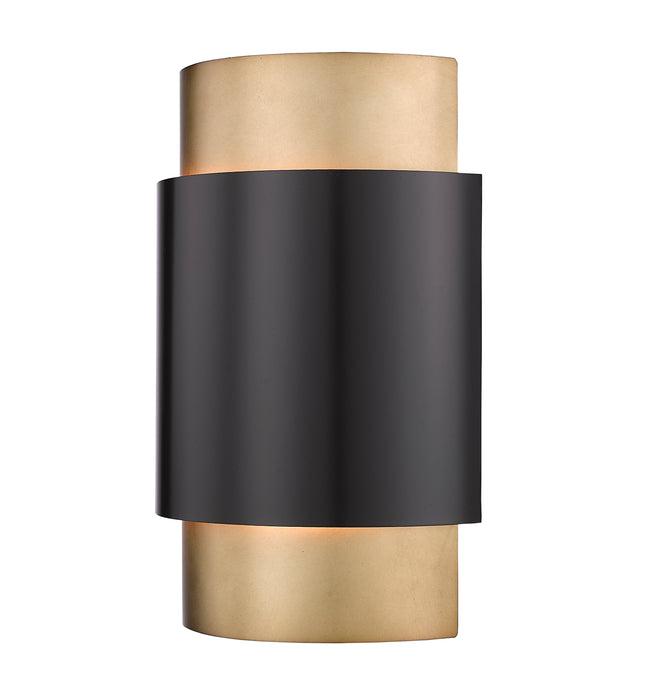 739S-BRZ-RB - Harlech 2 Light Wall 13" Sconce - Bronze / Rubbed Brass