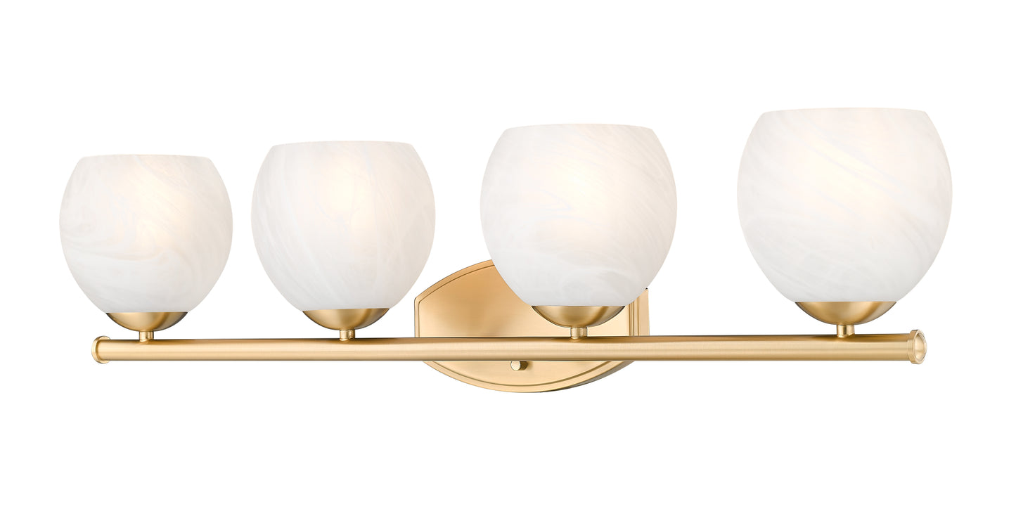 1963-4V-MGLD - Colette 4 Light 32" Vanity - Modern Gold