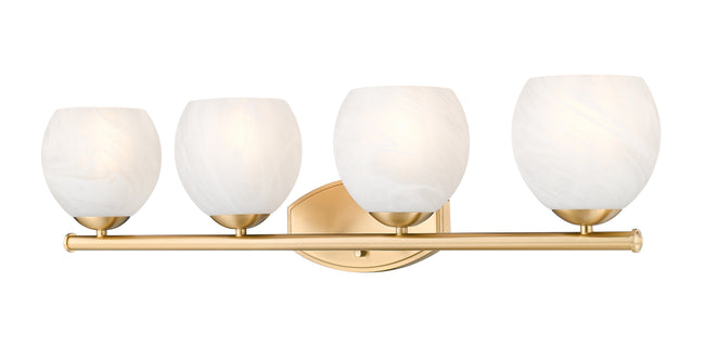 1963-4V-MGLD - Colette 4 Light 32" Vanity - Modern Gold