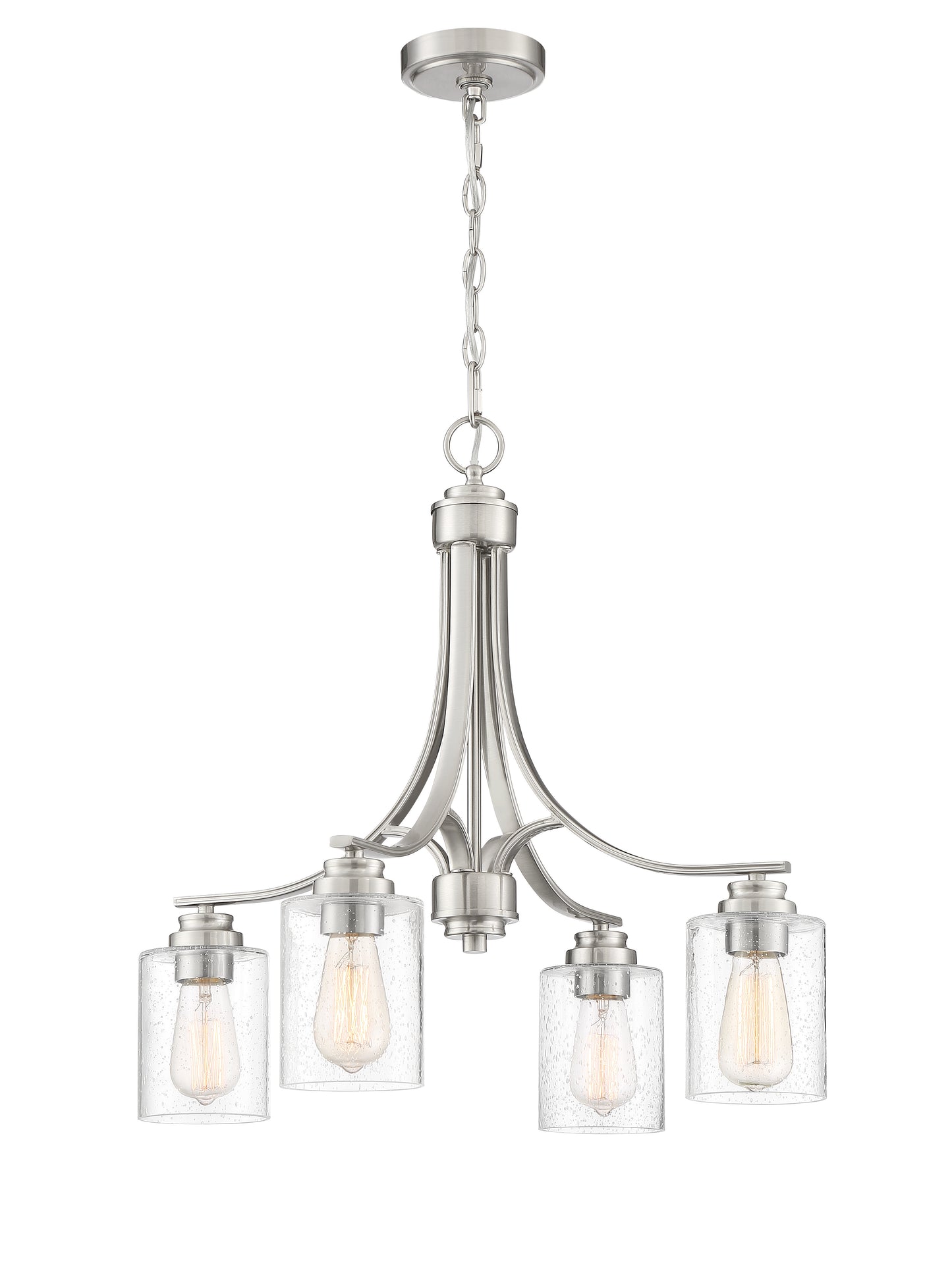 50524-BNK - Bolden 4 Light 23" Wide Chandelier - Brushed Nickel