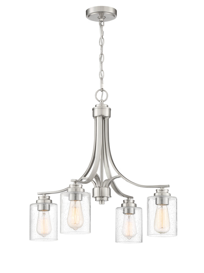50524-BNK - Bolden 4 Light 23" Wide Chandelier - Brushed Nickel