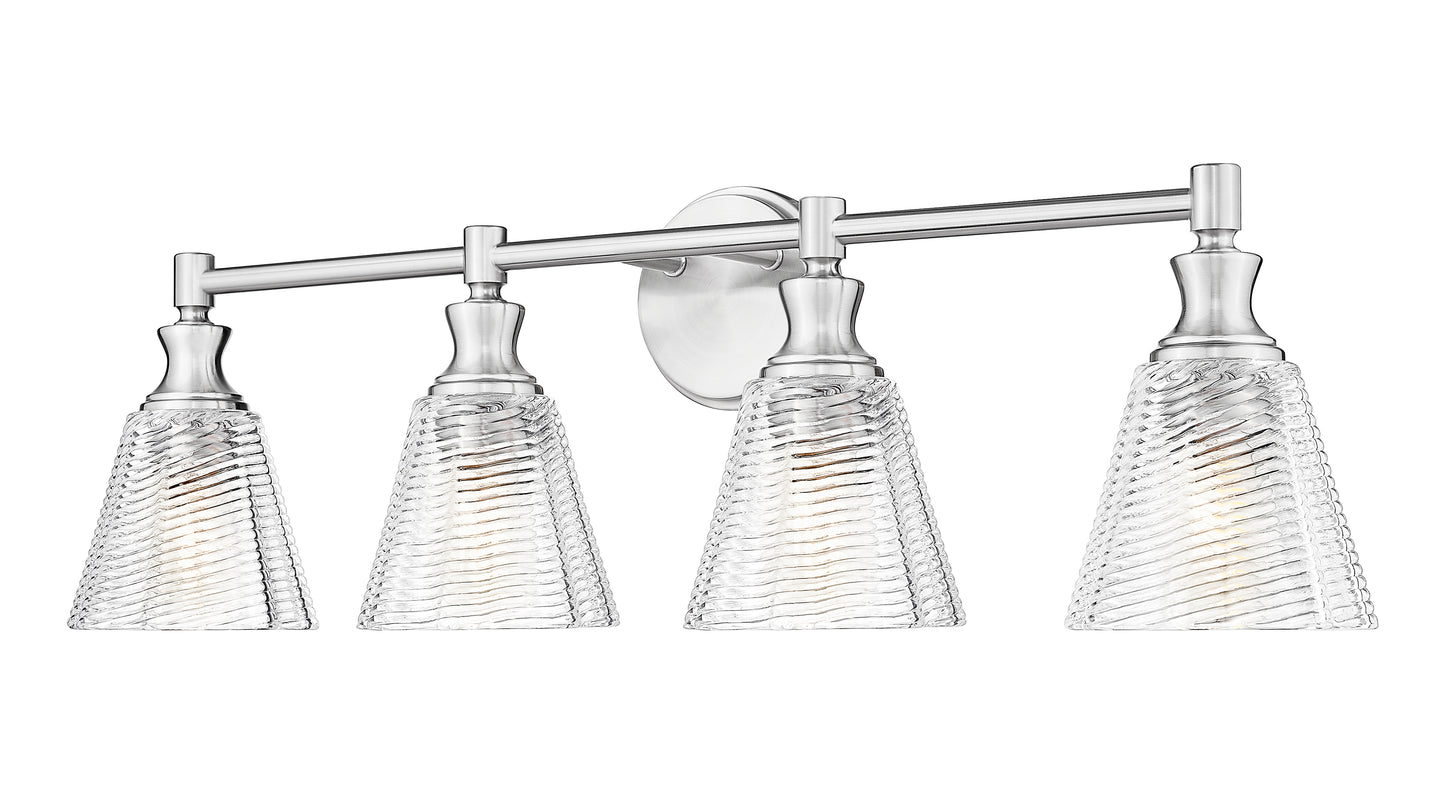 7704-4V-BN - Auden 4 Light 32" Vanity - Brushed Nickel