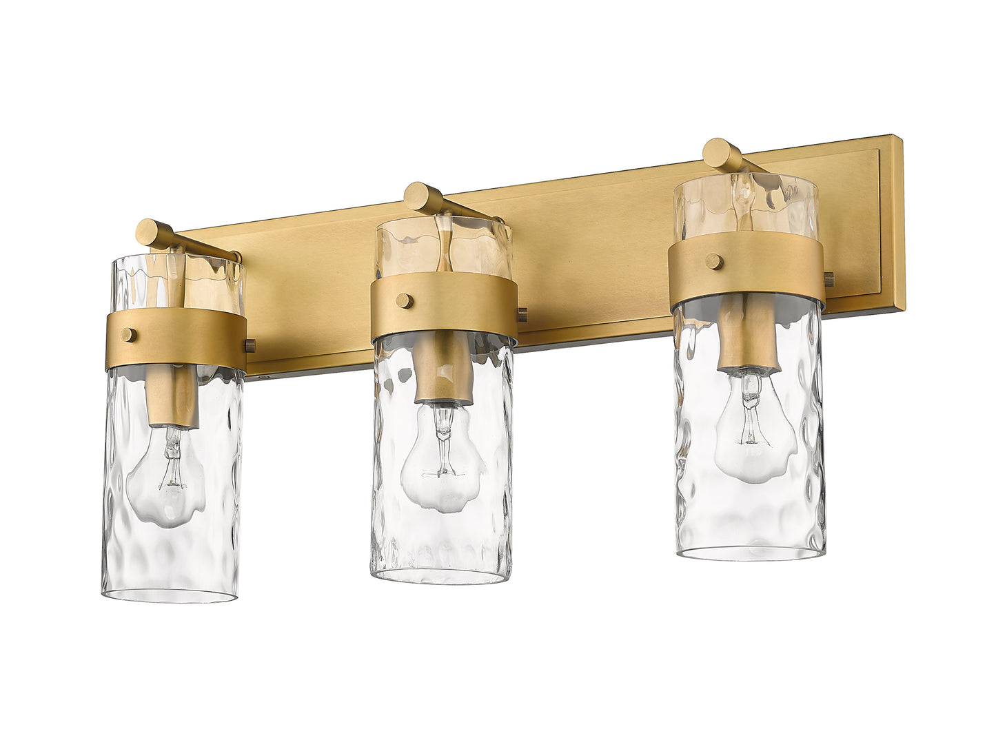 3035-3V-RB - Fontaine 3 Light 24" Vanity - Rubbed Brass