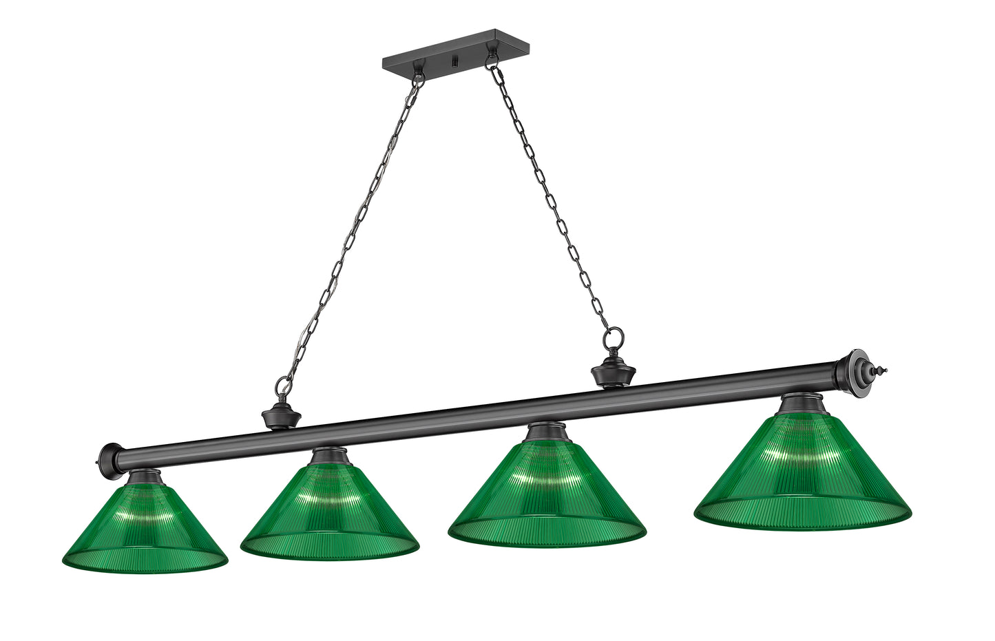 2306-4BP-ARG - Cordon 4 Light 81" Billiard - Bronze Plate