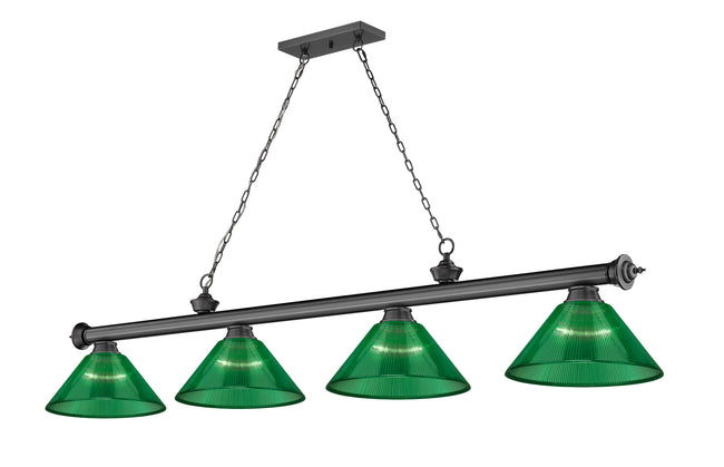 2306-4BP-ARG - Cordon 4 Light 81" Billiard - Bronze Plate