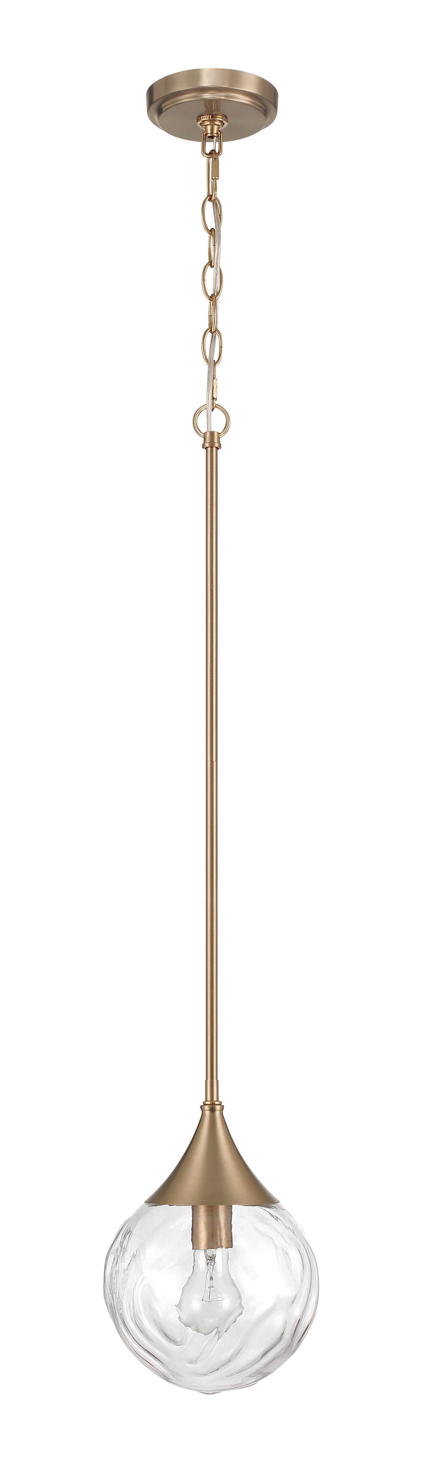 61291-CPZ - Reflection 1 Light 8" Wide Mini Pendant - Premium Bronze