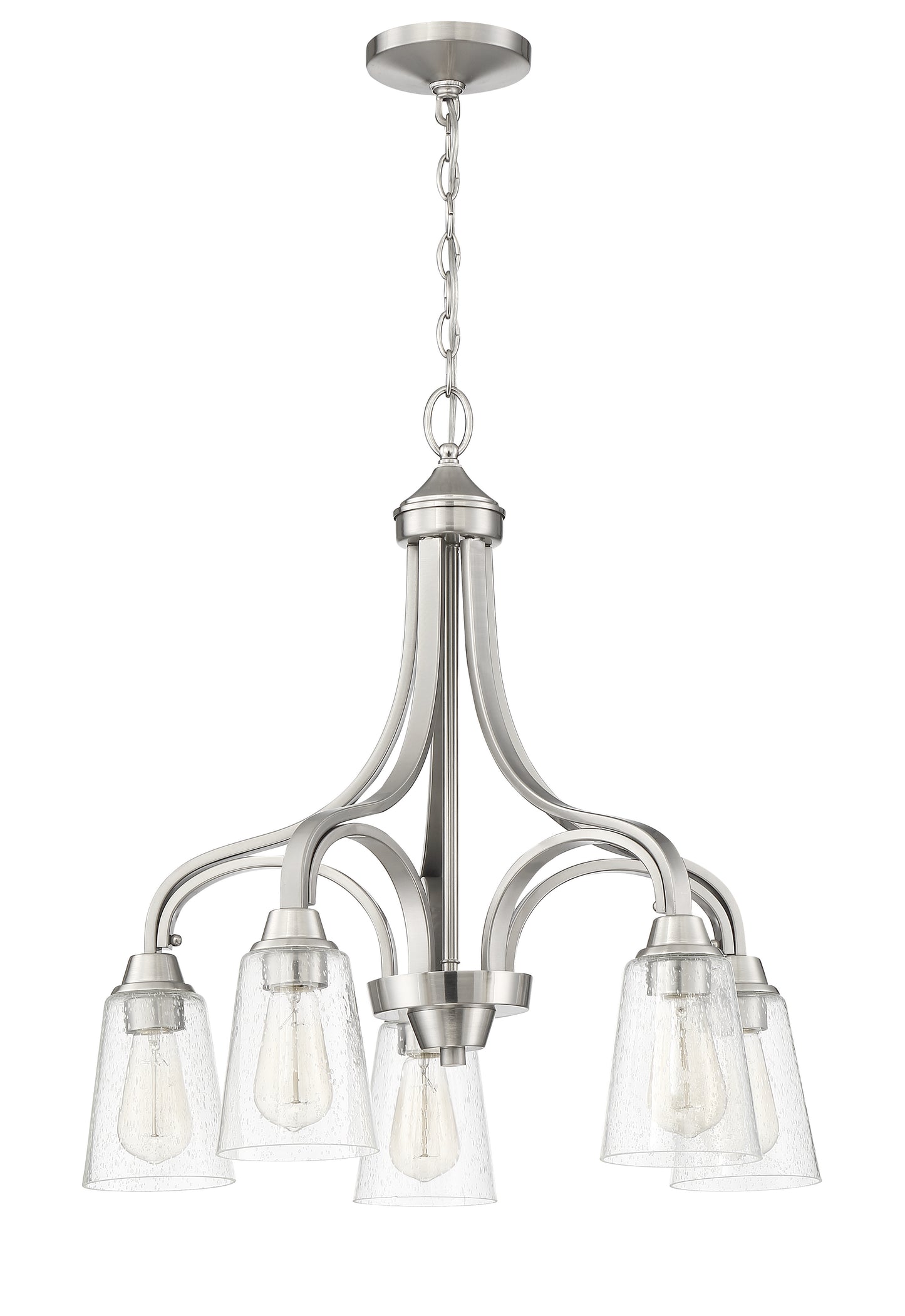 41915-BNK-CS - Grace 5 Light 24" Wide Chandelier - Brushed Nickel