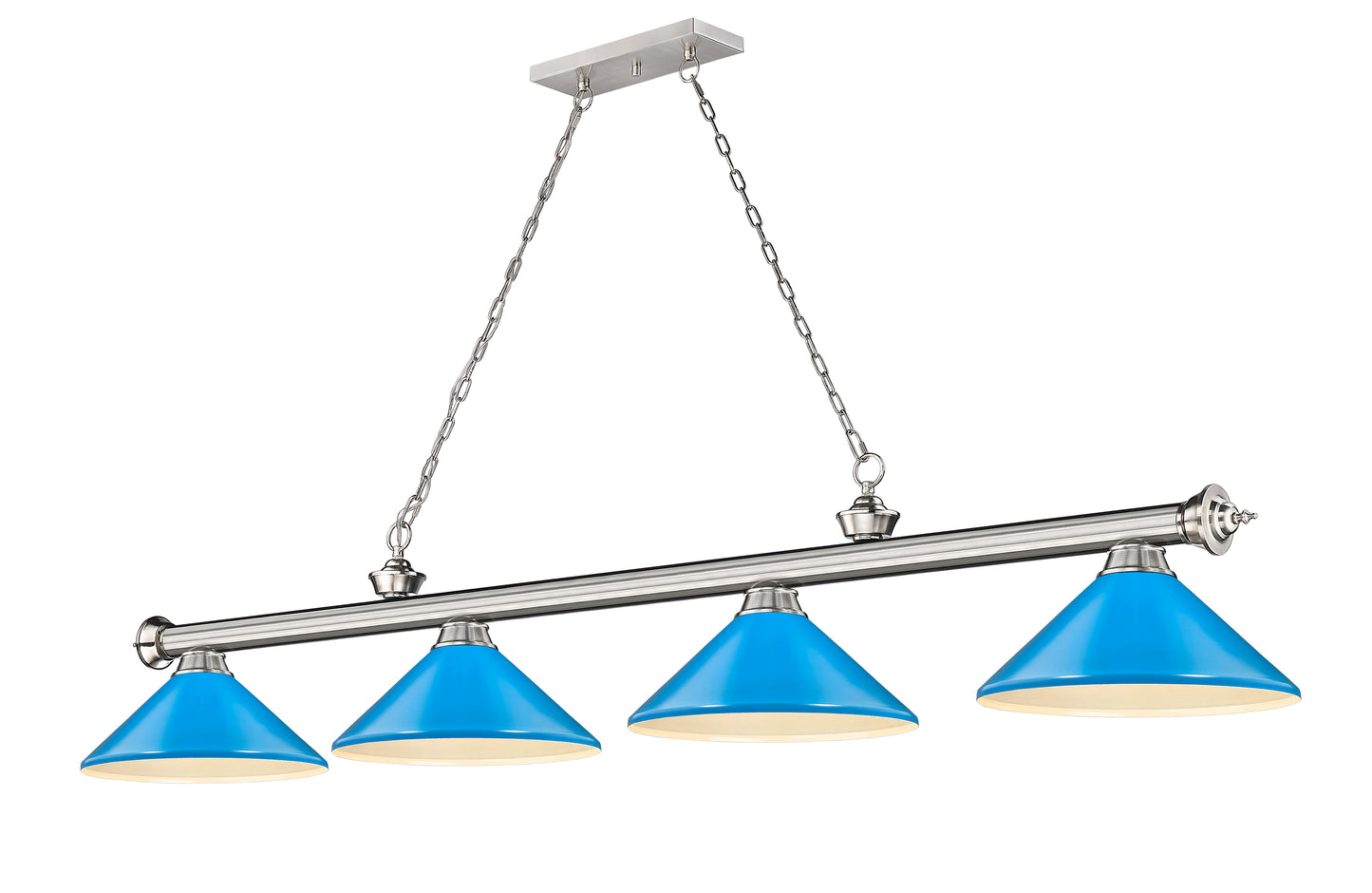 2306-4BN-MEB - Cordon 4 Light 82" Billiard - Brushed Nickel