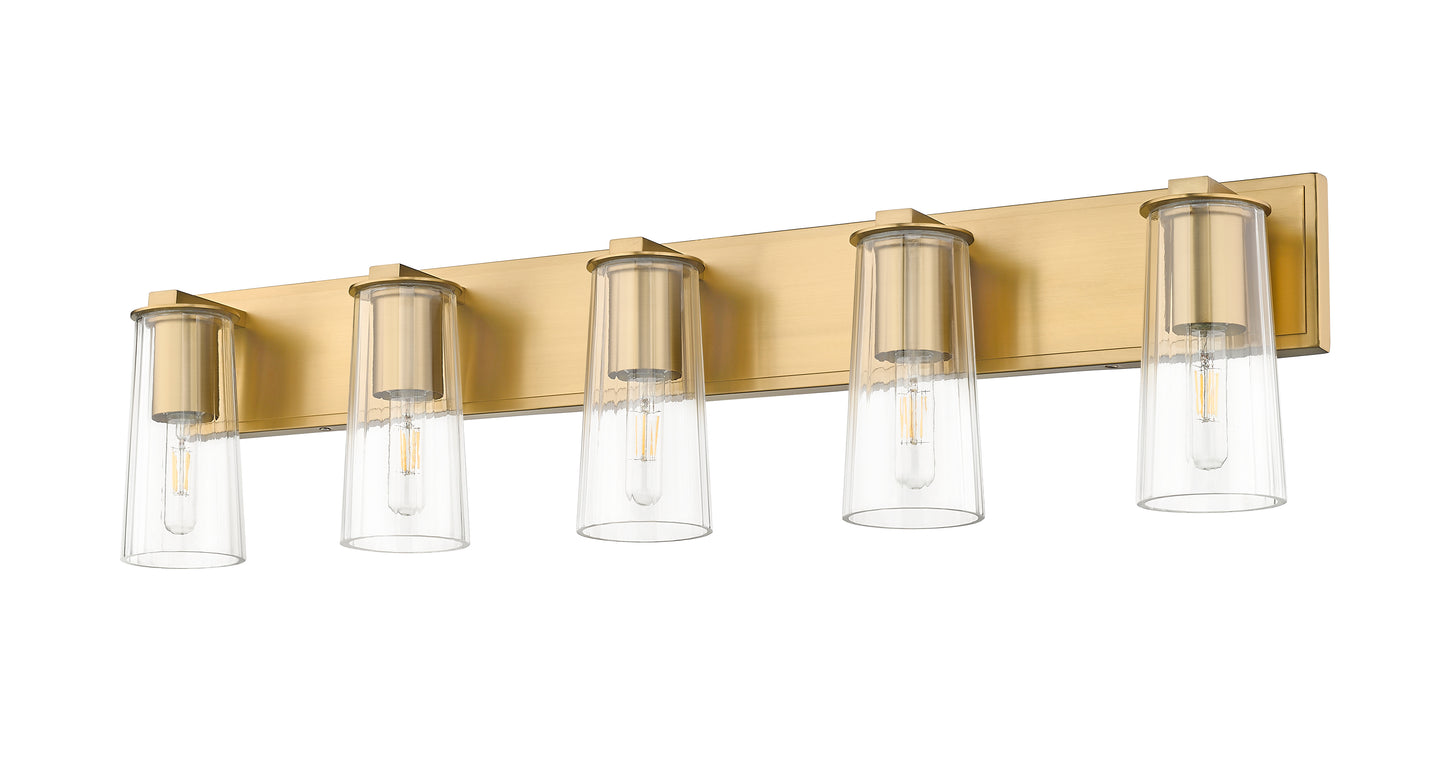 826-5V-MGLD - Titus 5 Light 40" Vanity - Modern Gold