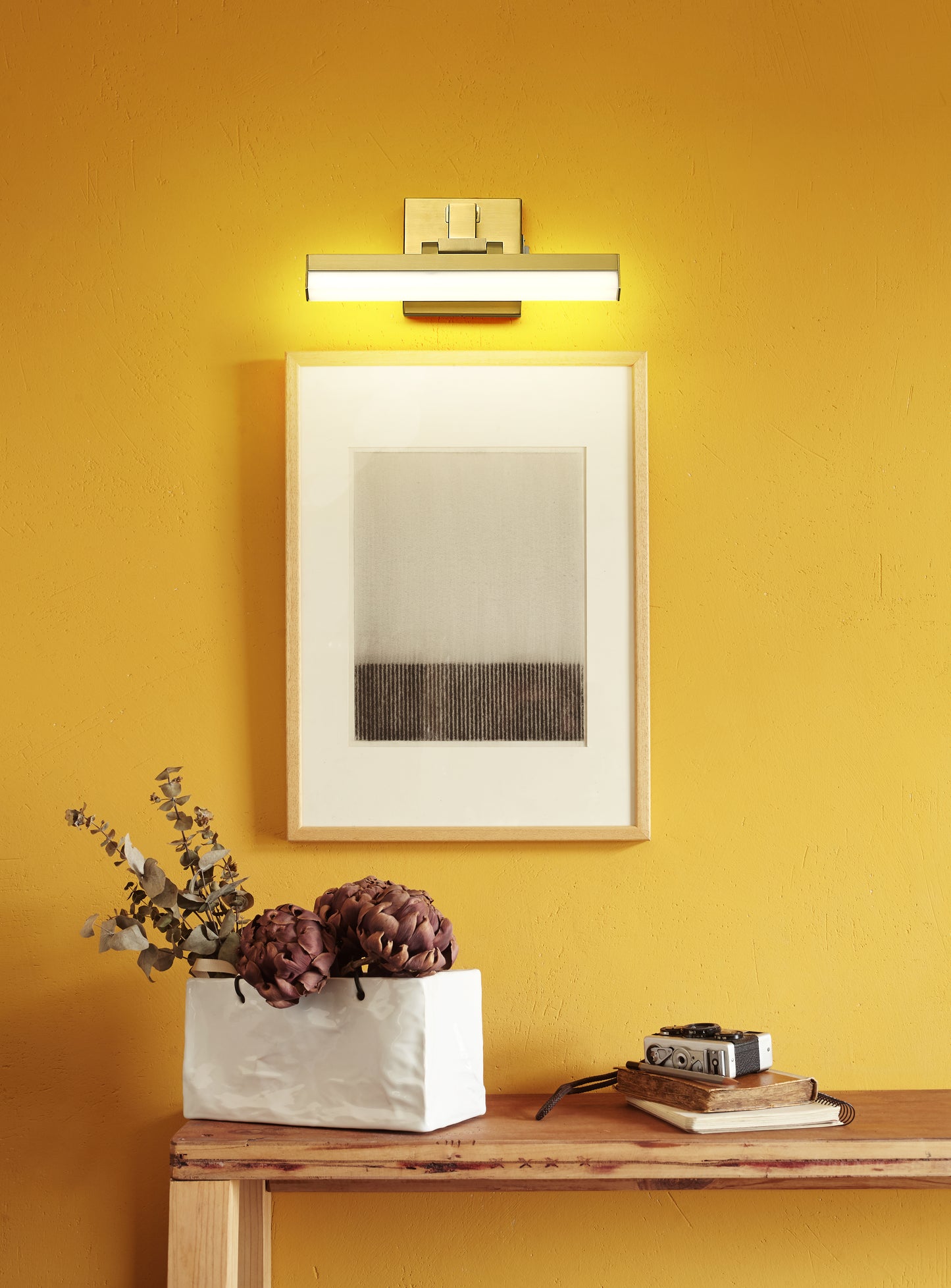 1009-13W-MGLD-LED - Liam 1 Light 13" Vanity - Modern Gold