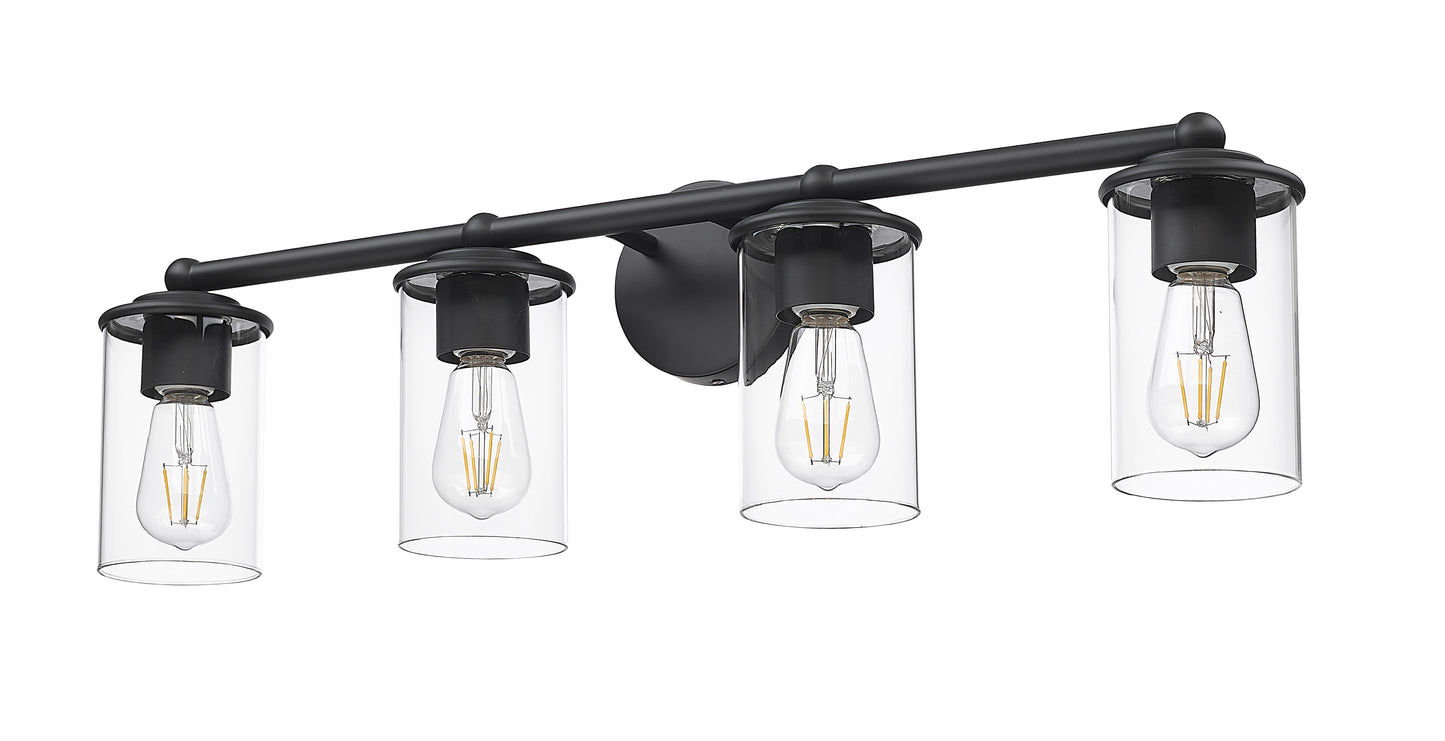 742-4V-MB - Thayer 4 Light 31" Vanity - Matte Black