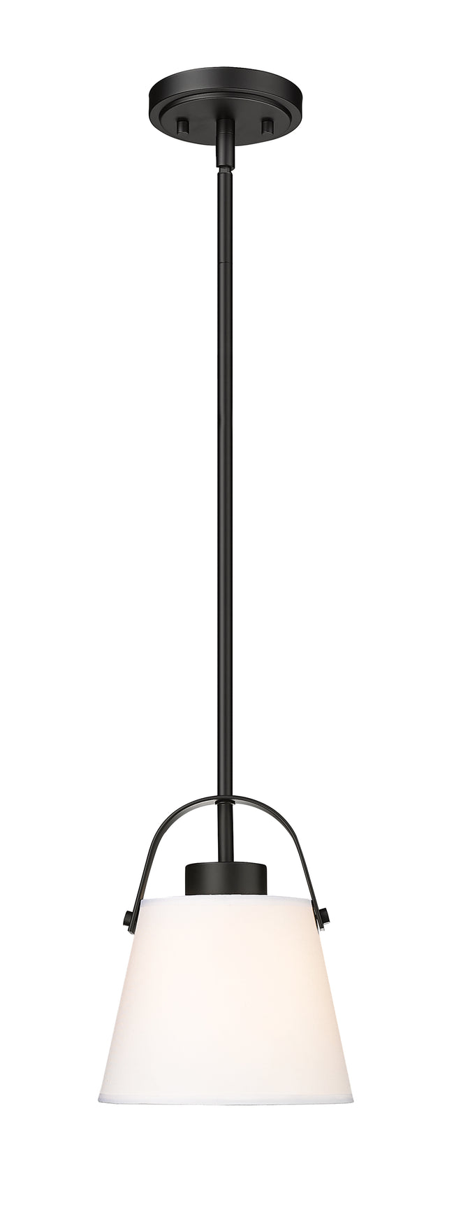 743P8-MB - Z-Studio 1 Light 8" Pendant - Matte Black