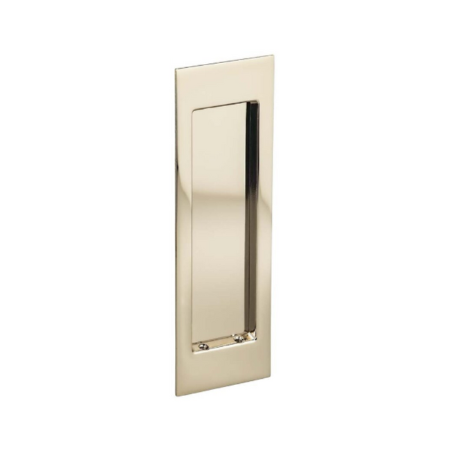 7035/N.14 - Large Modern Rectangle Passage Pocket Door - Mortise Hardware - Polished Nickel Lacquered