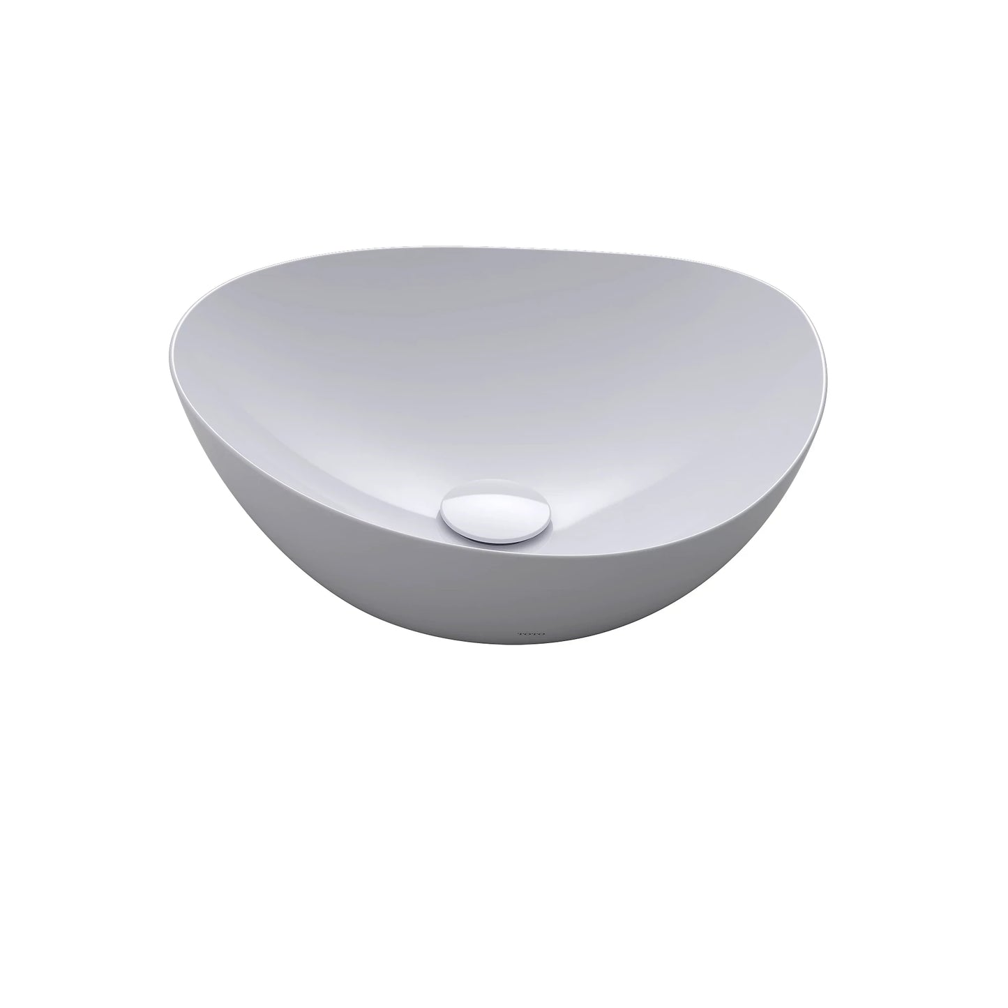 LT477G#01 - Kiwami Asymmetrical Vessel Lavatory - Cotton White