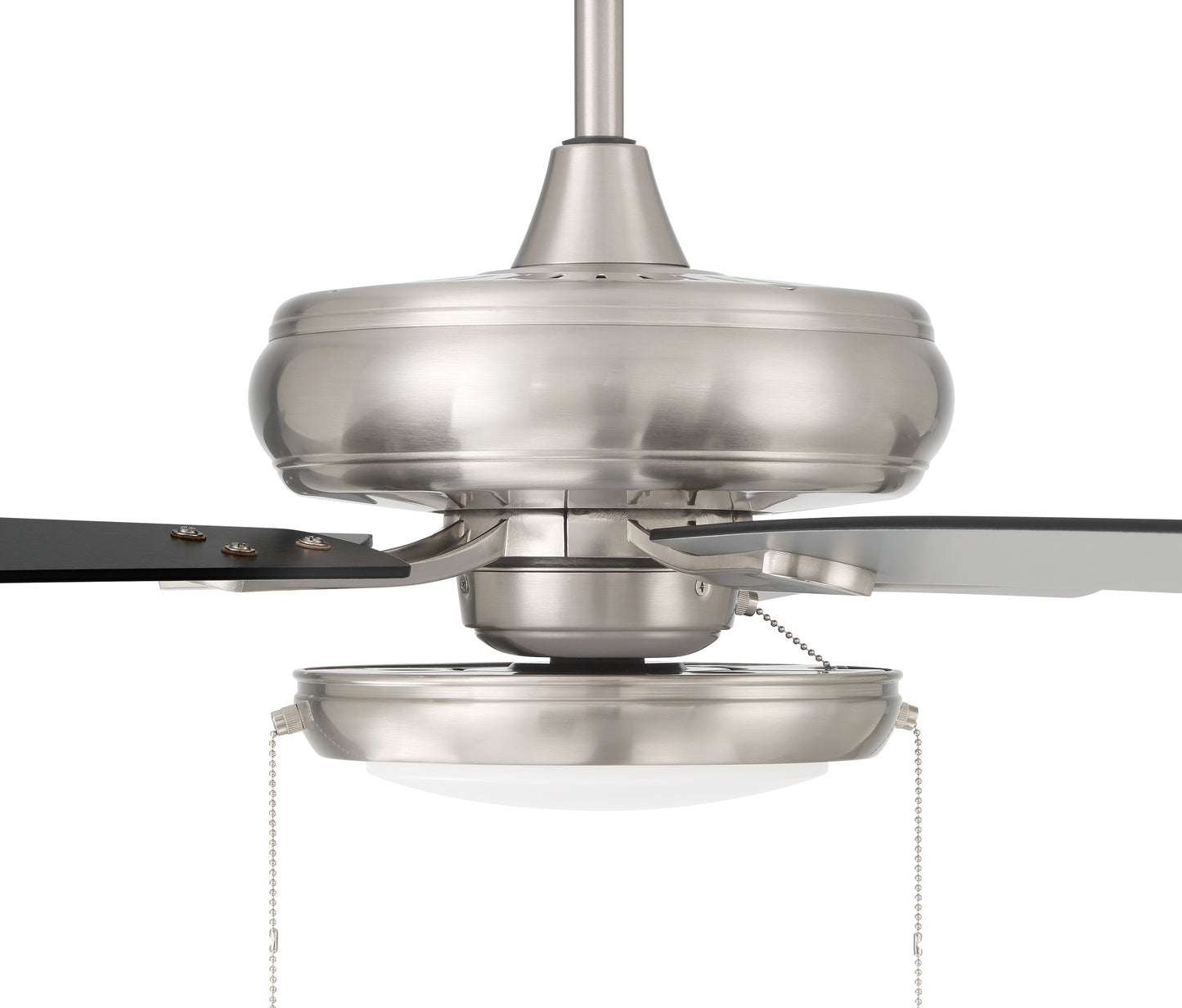 ECF119BNK5-BNGW - EOS Low Profile 1 bulb Frosted White 52" Ceiling Fan 52" 5 Blade Ceiling Fan with Light Kit - Brushed Nickel