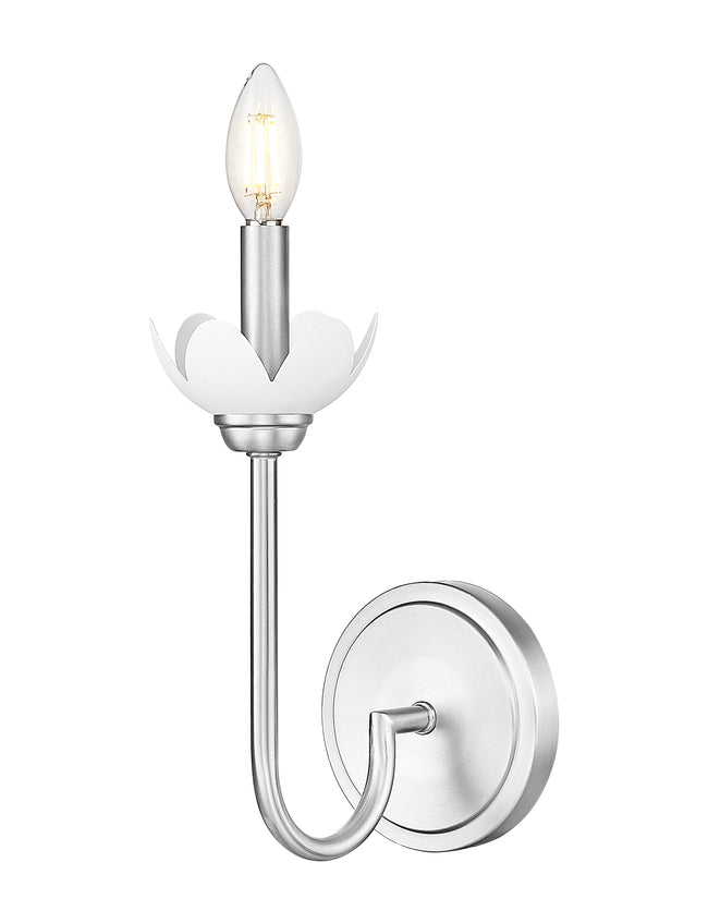 352-1S-BN - Allistair 1 Light Wall 12" Sconce - Brushed Nickel