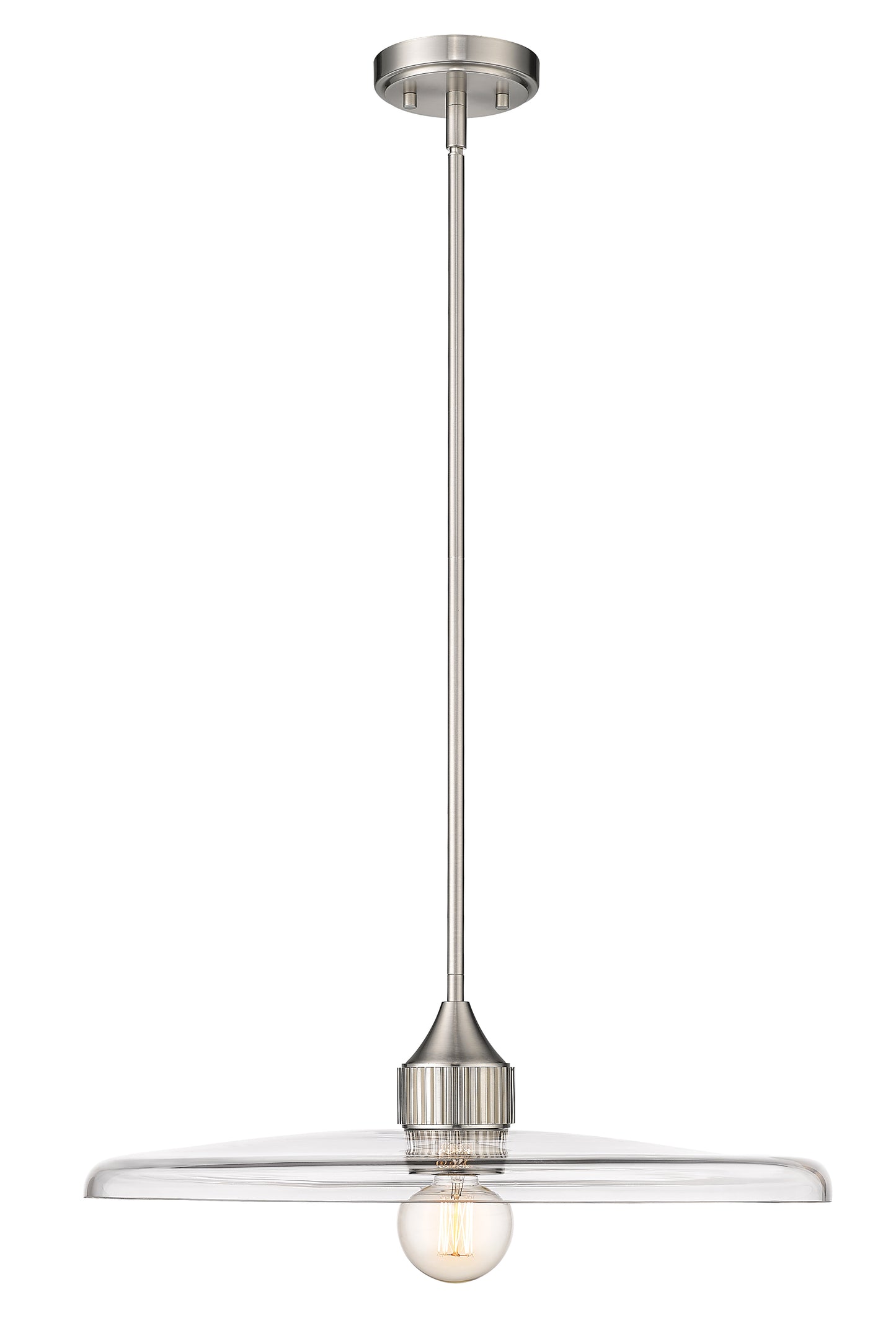 821P24-BN - Paloma 1 Light 24" Pendant - Brushed Nickel