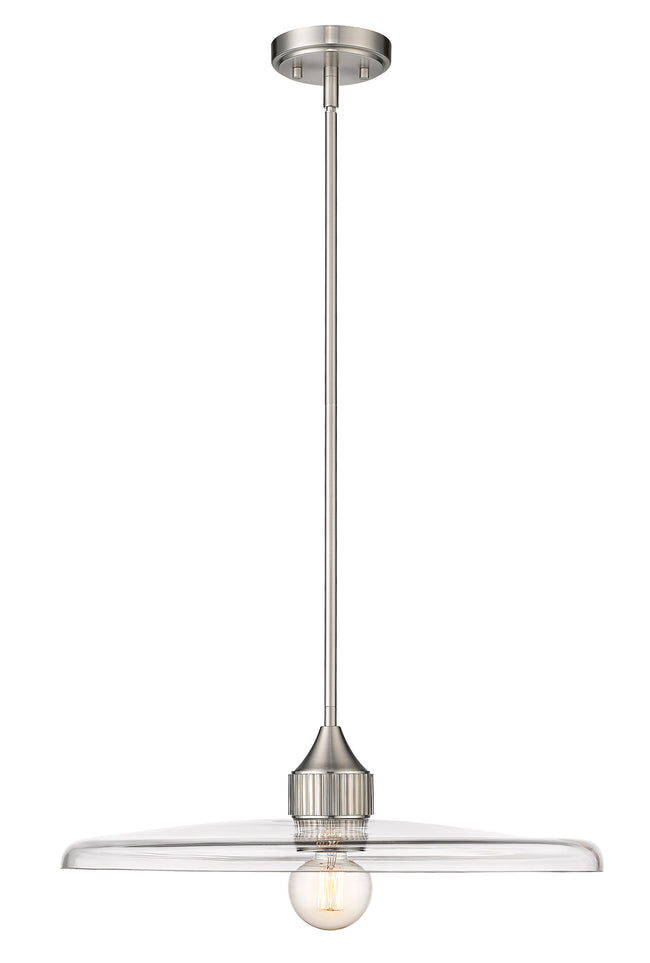 821P24-BN - Paloma 1 Light 24" Pendant - Brushed Nickel