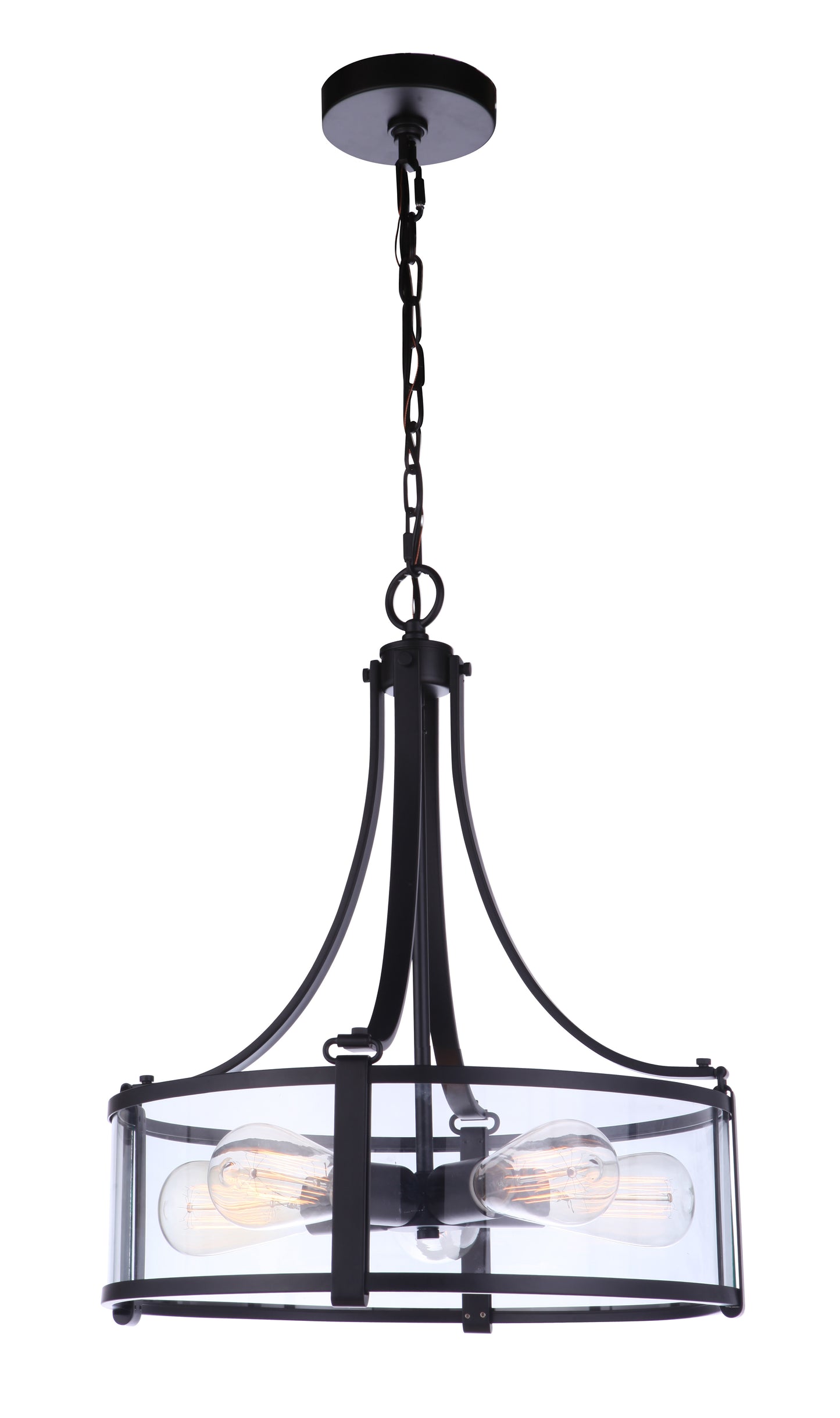 55395-FB - Elliot 5 Light 16" Wide Pendant - Flat Black