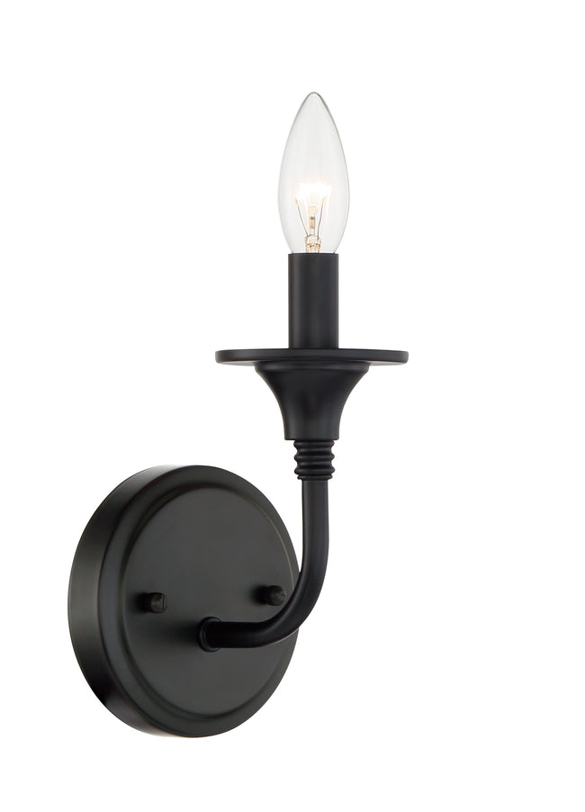 57061-FB - Jolenne 1 Light 8.25" High Wall Sconce - Flat Black