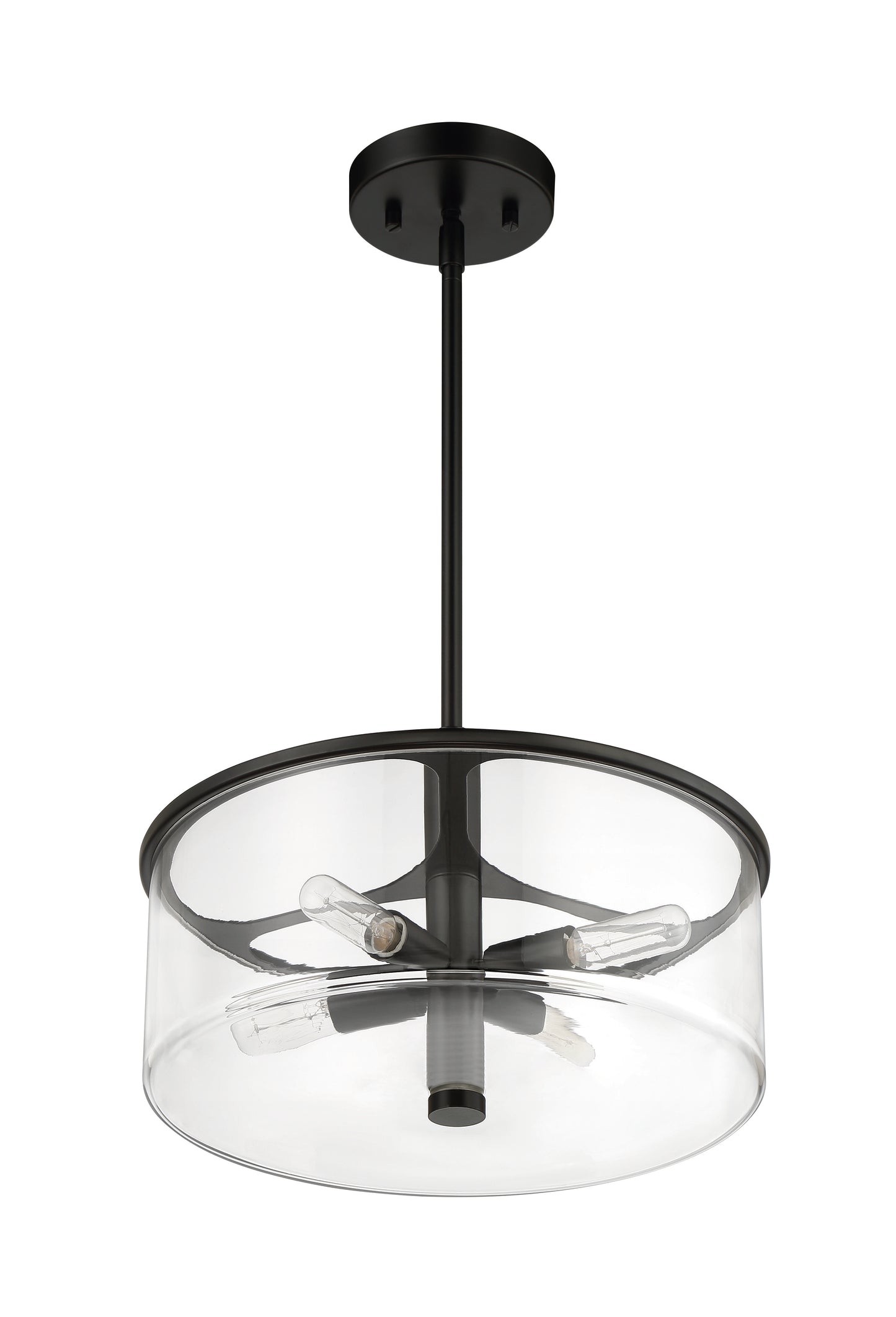 55694-FB - Hailie 4 Light 14.13" Wide Pendant - Flat Black