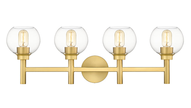 7502-4V-BG - Sutton 4 Light 32" Vanity - Brushed Gold
