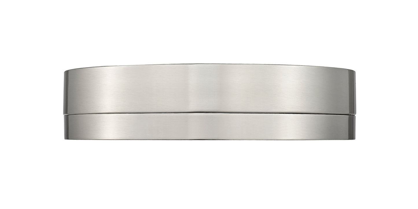 1006F12-BN-LED - Algar 1 Light Flush 12" Mount - Brushed Nickel
