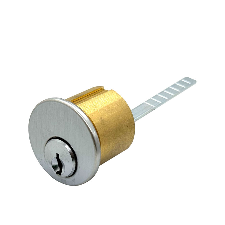 5-Pin Schlage C Keyway Rim Cylinder - 1-1/8" - Satin Chrome