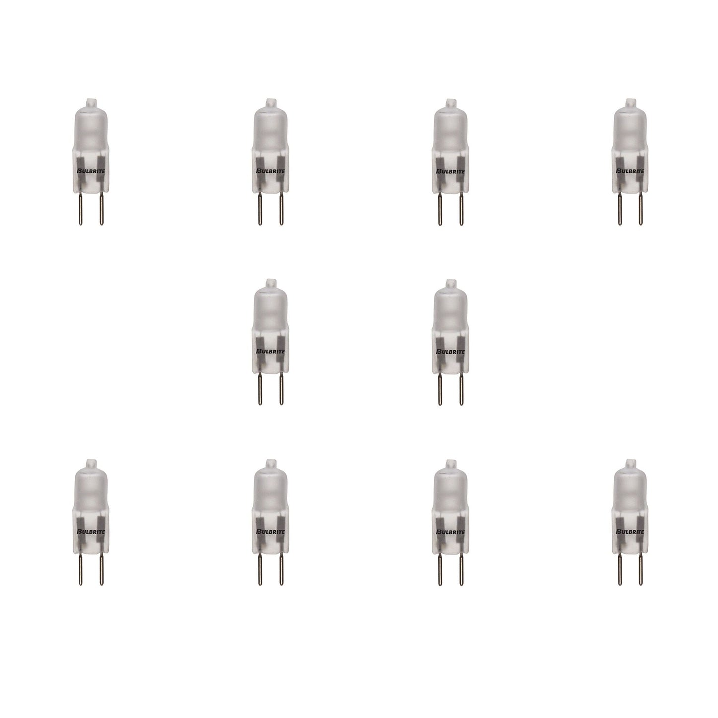 650051 - Dimmable Clear T3 Halogen GY6.35 Base Light Bulb - 50 Watt - 2900K - 10 Pack