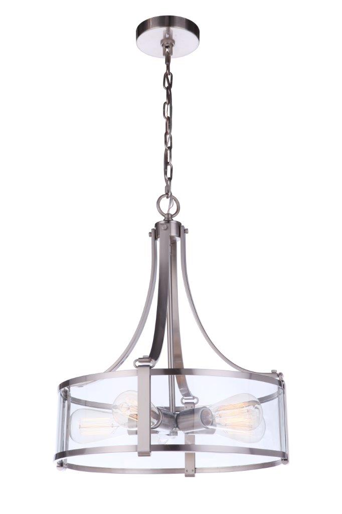 55395-BNK - Elliot 5 Light 16" Wide Pendant - Brushed Nickel
