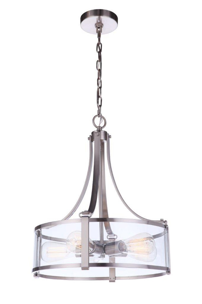 55395-BNK - Elliot 5 Light 16" Wide Pendant - Brushed Nickel
