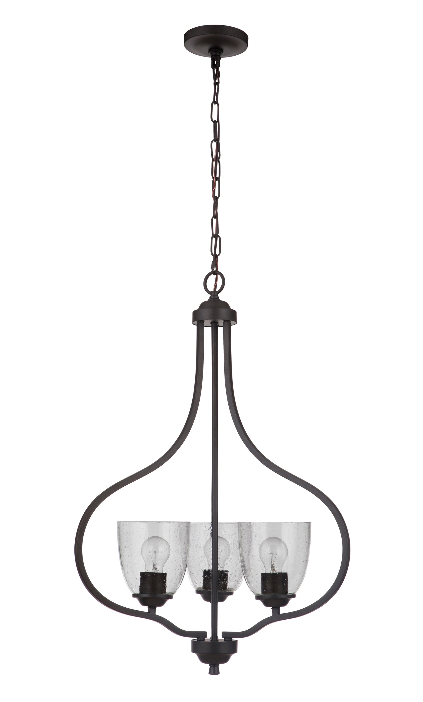 49933-ESP - Serene 3 Light 22" Wide Foyer Light - Espresso