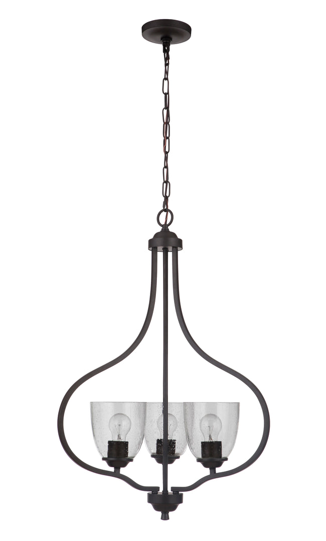 49933-ESP - Serene 3 Light 22" Wide Foyer Light - Espresso