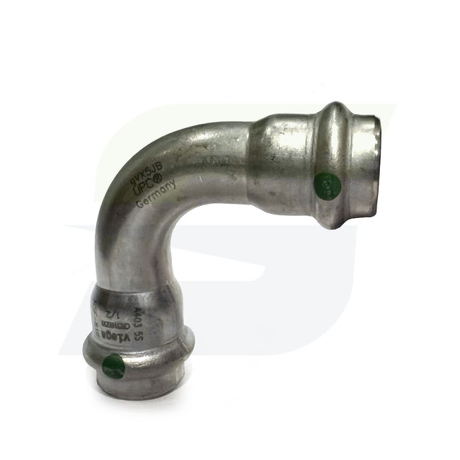 80400 - 1/2" ProPress Stainless Steel 90 Degree Elbow w/ EPDM Seal