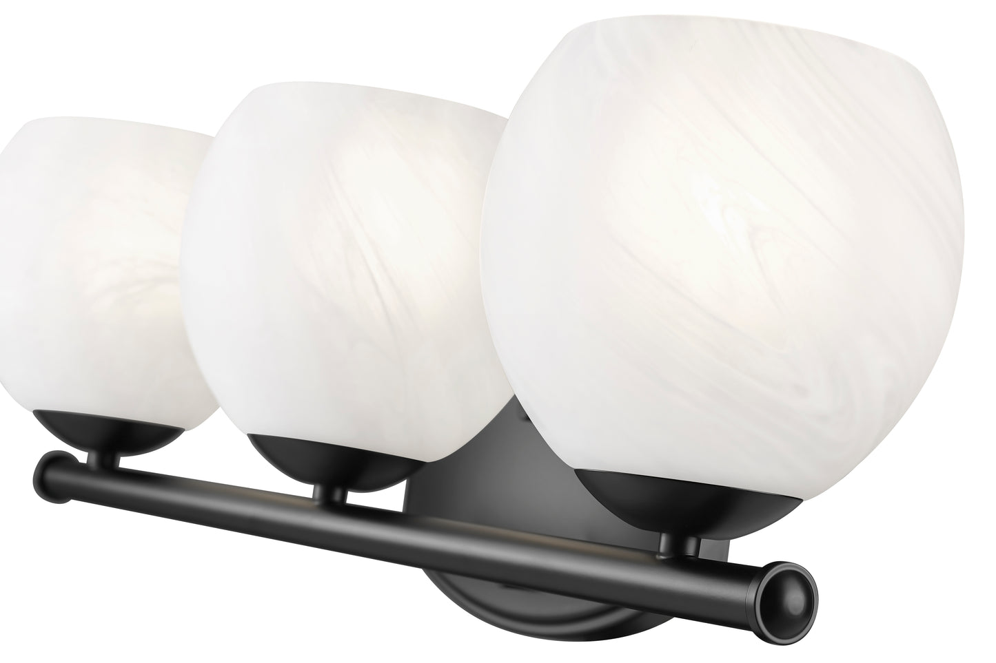 1963-3V-MB - Colette 3 Light 24" Vanity - Matte Black