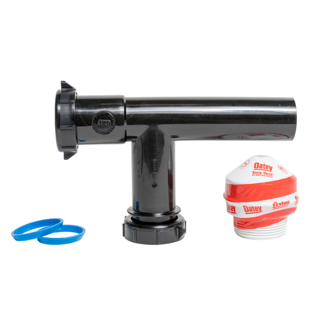 39226 - Sure-Vent 20 Branch, 8 Stack DFU Capacity Air Admittance Valve w/Black Tubular Adapter