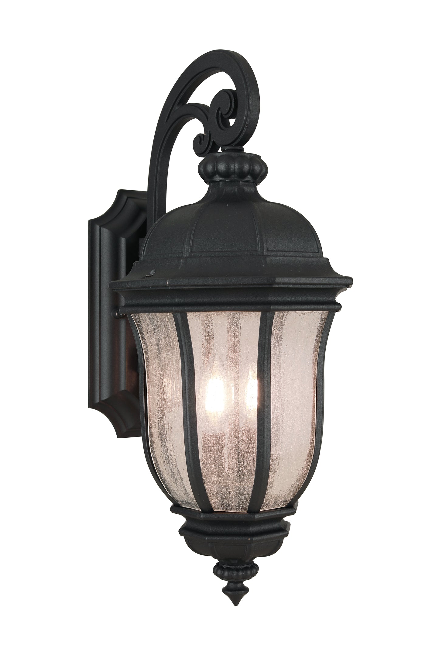 Z3314-TB - Harper 2 Light 21" High Outdoor Wall Lantern - Textured Black
