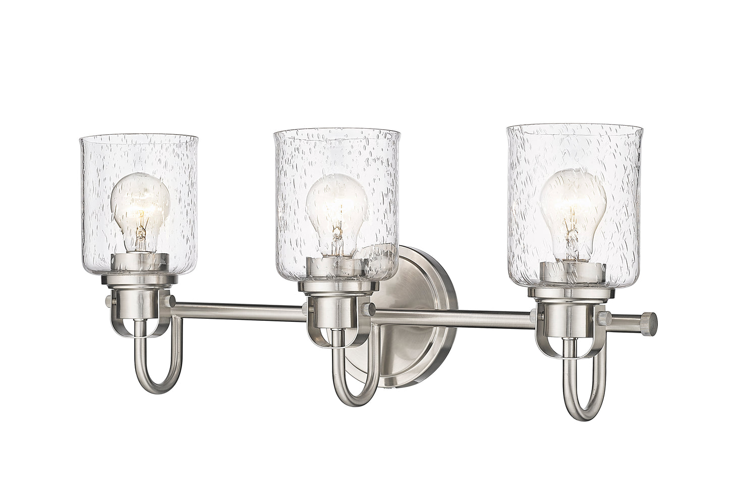 340-3V-BN - Kinsley 3 Light 22" Vanity - Brushed Nickel