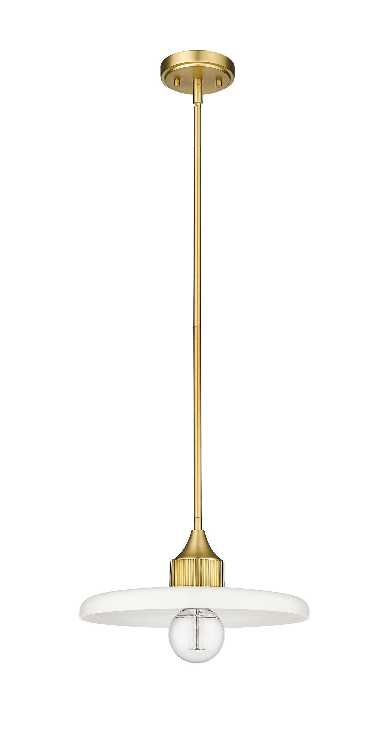 820P14-OBR - Paloma 1 Light 14" Pendant - Olde Brass