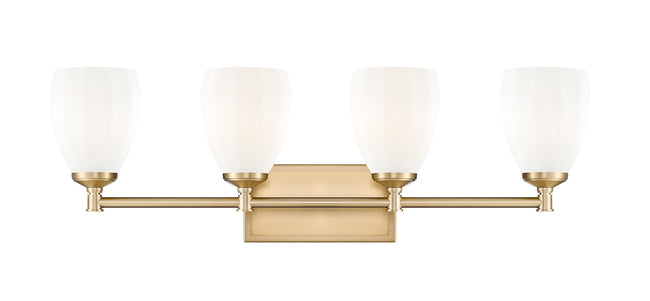 7004-4V-MGLD - Oren 4 Light 31" Vanity - Modern Gold