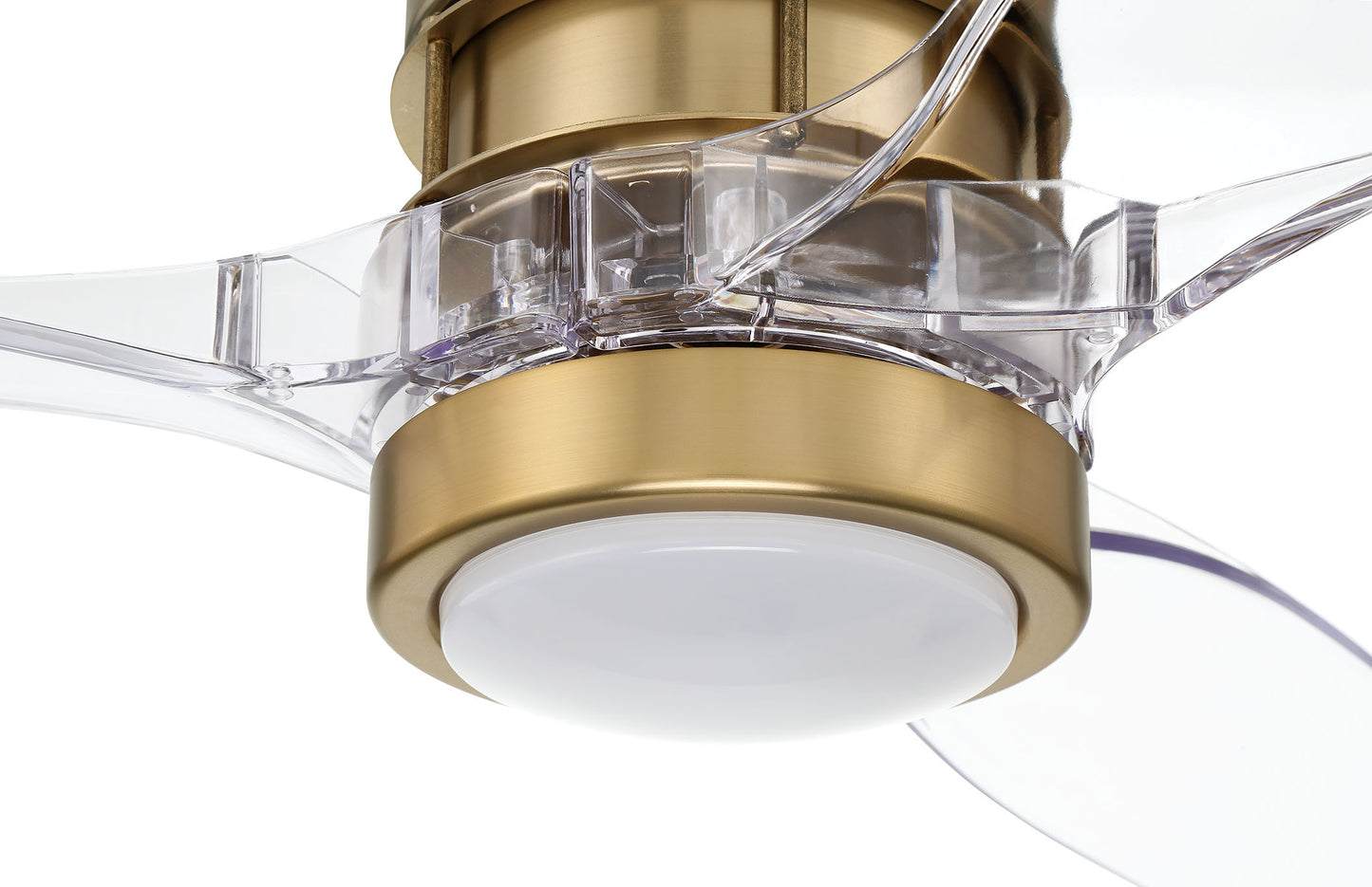 SON52SB3-CAP-NWF - Sonnet WiFi 52" Ceiling Fan no Wifi 52" 3 Blade Ceiling Fan with Light Kit - Satin Brass