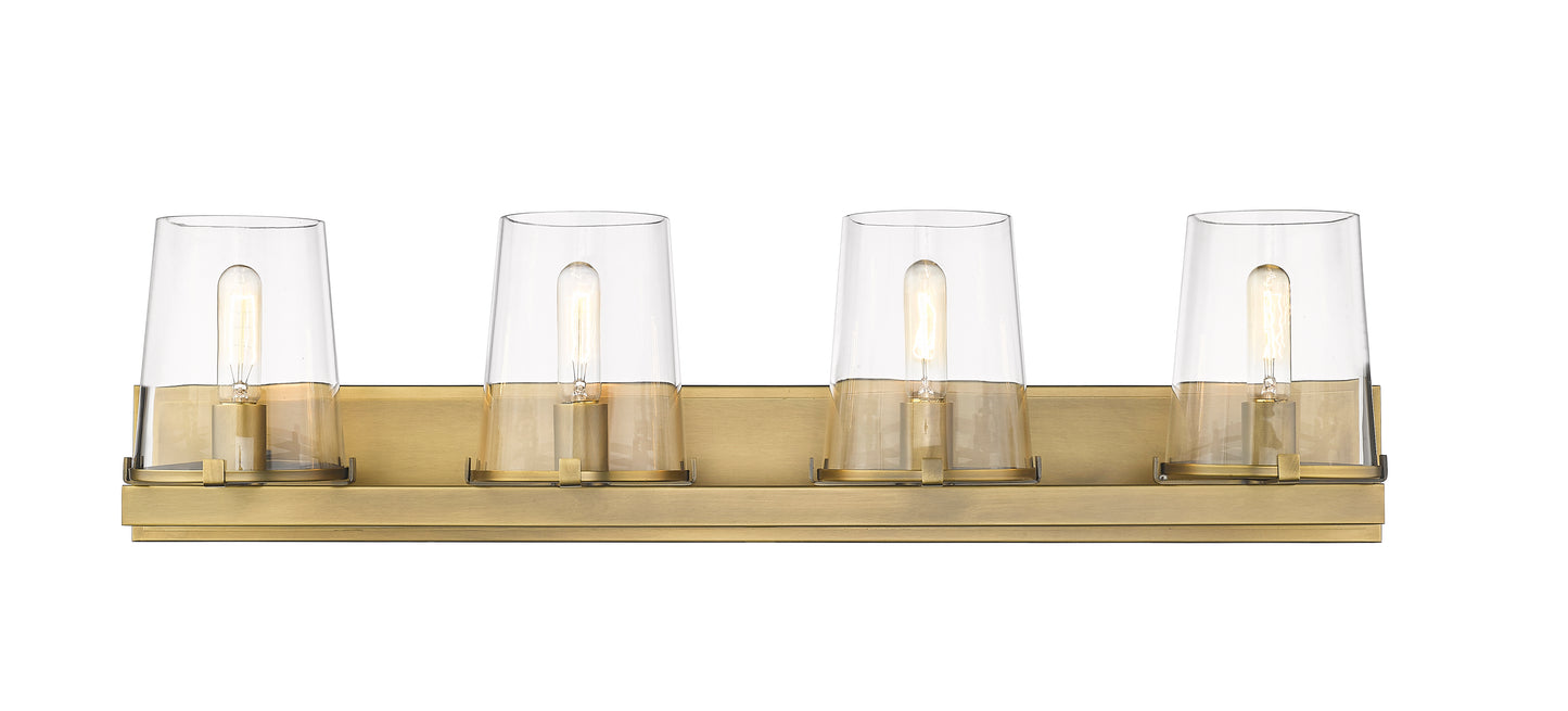 3032-4V-RB - Callista 4 Light 38" Vanity - Rubbed Brass