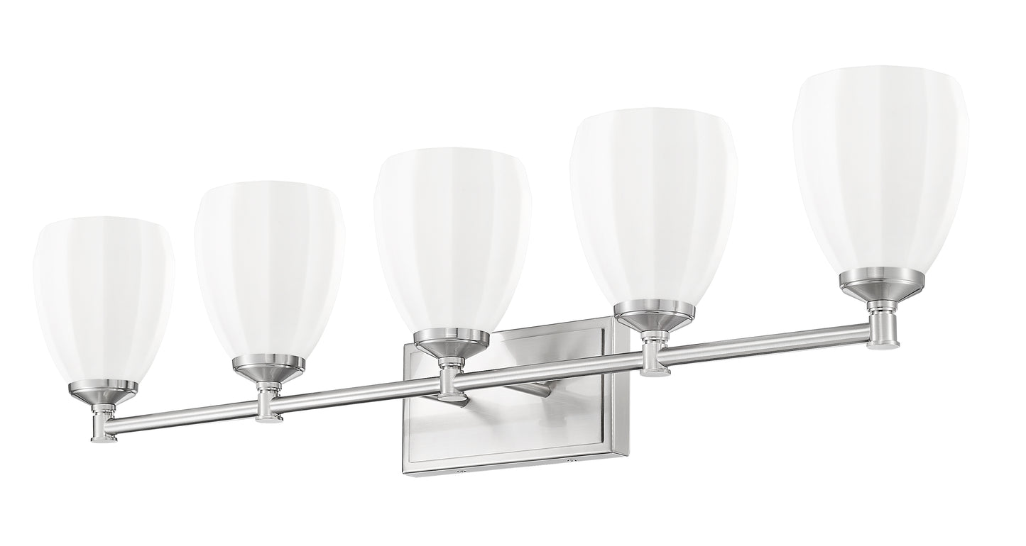 7004-5V-BN - Oren 5 Light 38" Vanity - Brushed Nickel