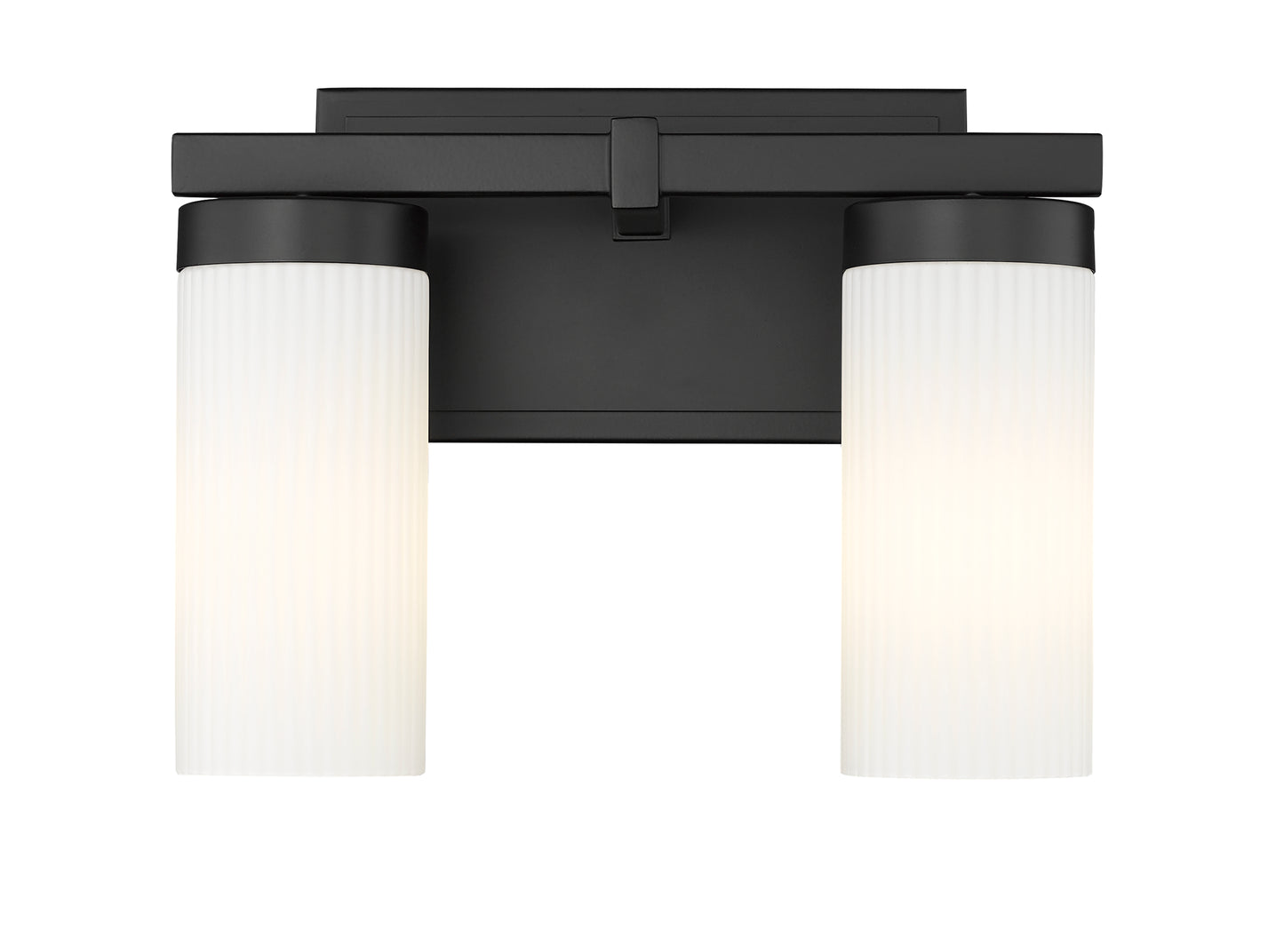 3044-2V-MB - Danica 2 Light 12" Vanity - Matte Black
