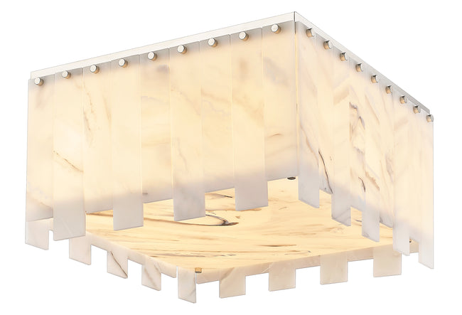 345F20-PN - Viviana 9 Light Flush 20" Mount - Polished Nickel