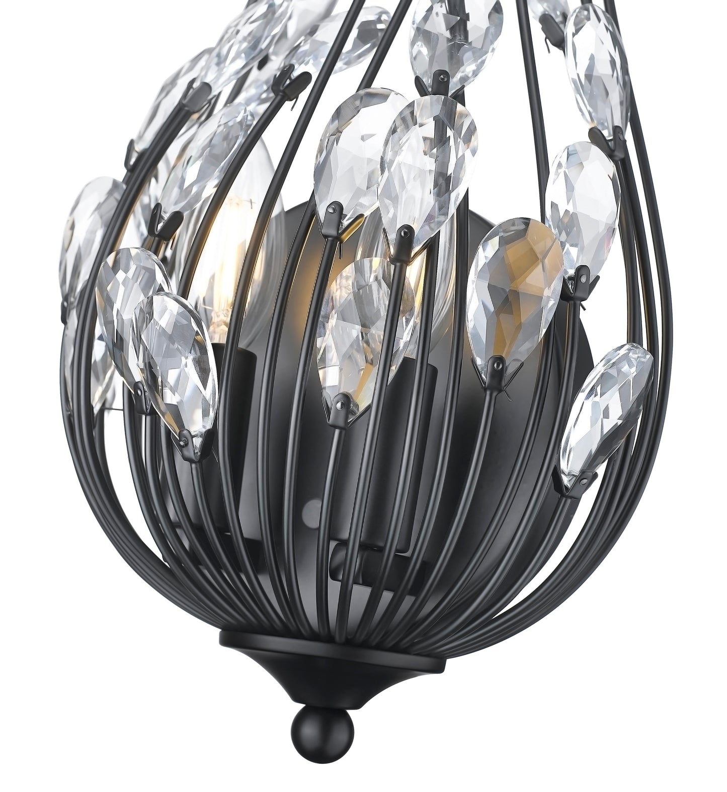 1957-2S-MB - Gabriella 2 Light Wall 16" Sconce - Matte Black