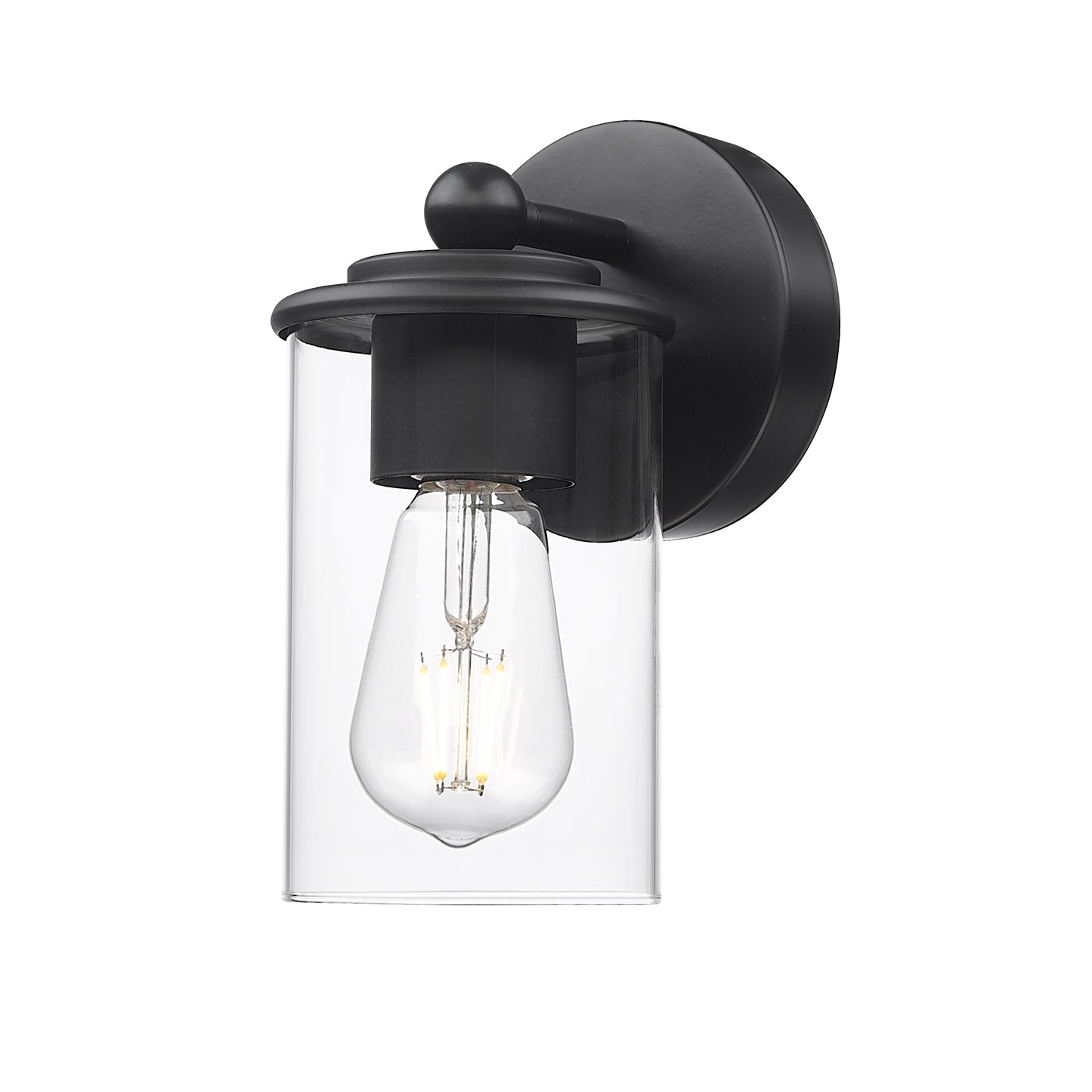 742-1S-MB - Thayer 1 Light Wall 9" Sconce - Matte Black