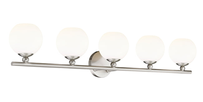 1100-5V-BN - Neoma 5 Light 38" Vanity - Brushed Nickel