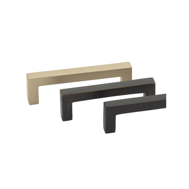 86669FB - Rustic Modern 5" Center to Center Handle Cabinet Pull - Sandcast Bronze Collection -Medium Bronze