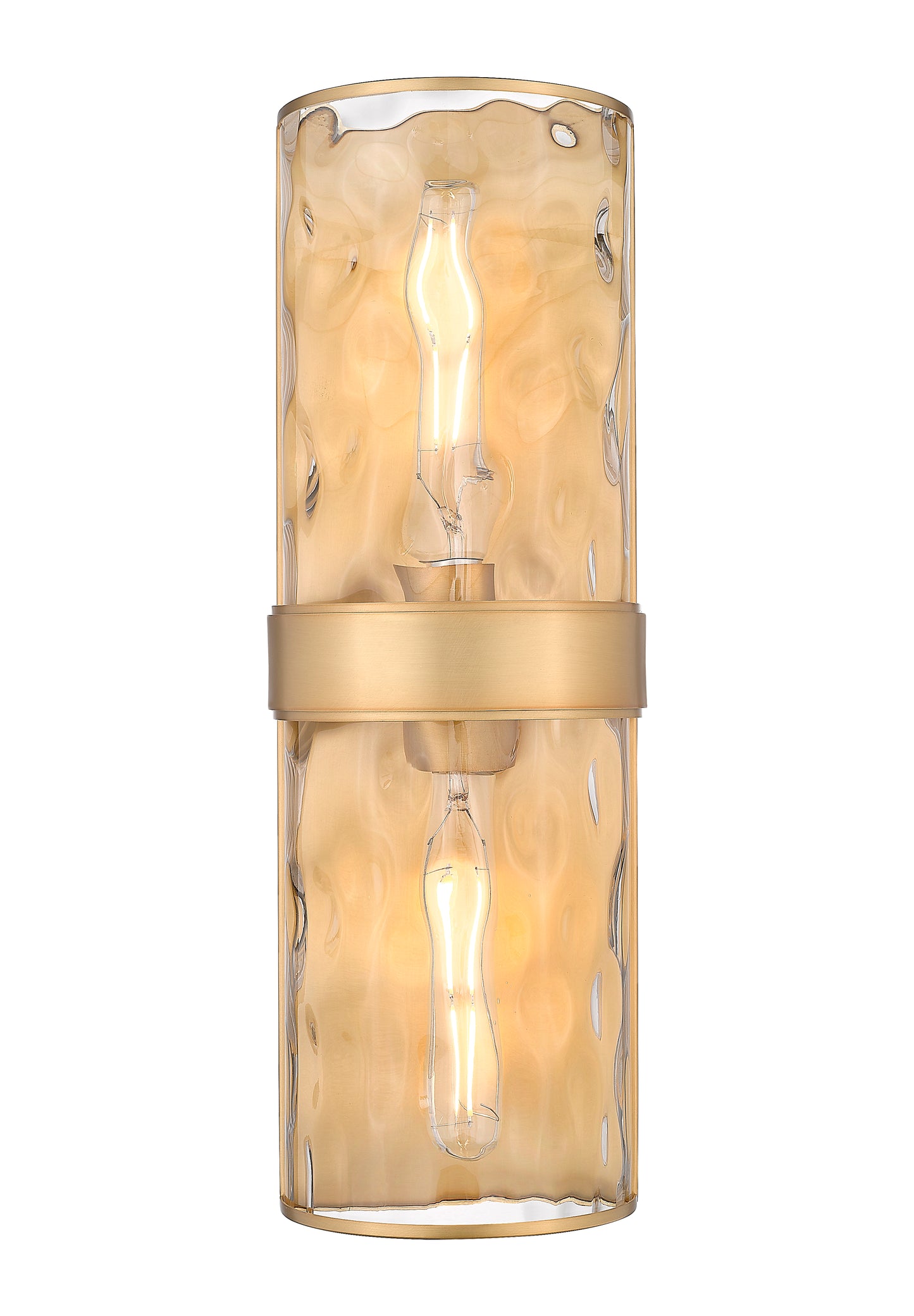 3053-2SL-RB - Meridian 2 Light Wall 18" Sconce - Rubbed Brass